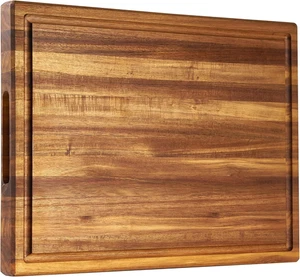 Large Cutting Board Wood Acacia Thick Wooden Cutting Boards for Kitchen Wooden - Picture 1 of 11