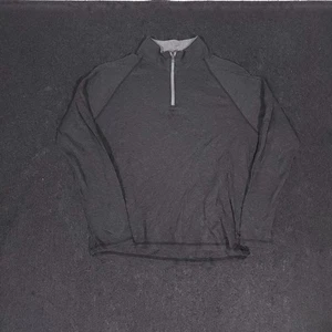 Faherty 1/4 Zip Pullover Sweater Mens XL Gray Cloud Cotton Outdoor Hiking - Picture 1 of 1
