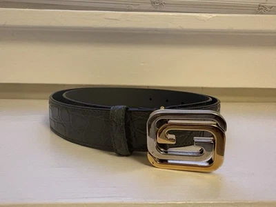 Cinturón Gucci Gris Cocodrilo Talla 90 Foto 1 de 3