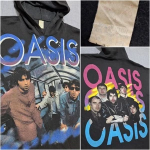 Felpa con cappuccio vintage Oasis anni 90 band rock rara taglia L - Foto 1 di 12