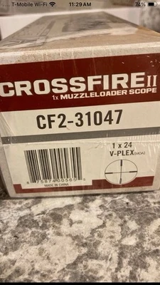 Mira para rifle Vortex Crossfire II Muzzleloader retícula 1x24 V-Plex Foto 1 de 4