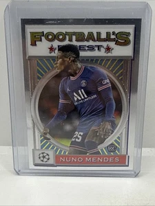 2022 Topps Finest Throwback Nuno Mendes (RC) #14 PSG - Picture 1 of 2