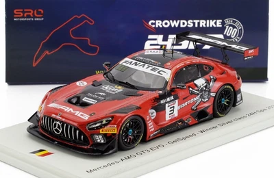 Spark 1/43 Mercedes-AMG GT3 EVO GetSpeed Silver Class Winner 24h Spa 2024 Resin - Image 1 of 4