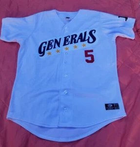 Mississippi Braves AA Jackson Generals Throwback Jersey #5 Atlanta Braves Sz 48 - Picture 1 of 7