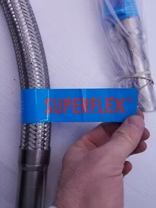 Manguera de acero flexible Superflex 12526-91 Flexhead 35" OAL. Lote de 2 157 psi - Imagen 1 de 11