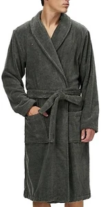 Para Hombres Talla M Gris Cálido Lanza Vestido Chal Cuello Vestido Chicos Mediano - Imagen 1 de 6