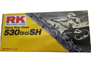 Cadena Transmisión Reforzado RK530 Sh Japón Sh 114 Malla Para Moto Vintage - Imagen 1 de 1