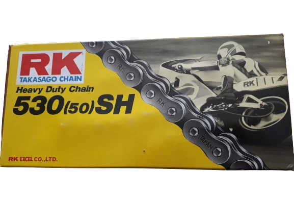 CATENA TRSMISSIONE RINFORZATA RK 530 SH JAPAN 116 MAGLIE PER MOTO VINTAGE - Immagine 1 di 1