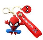 Porte-clés charme silicone Spider-Man en action personnage de dessin animé 3D