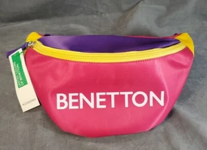 *NWT* United Colors Of Benetton Fanny Pack, Purple/Pink/Yellow - Picture 1 of 11