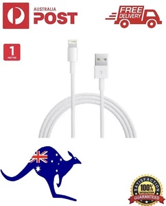 Apple 1m USB Charger Cable for iPhone 14 13 12 11 Pro XS Max X XR 8 7 Plus - Picture 1 of 2