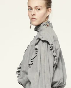Isabel Marant Denim Mini Dress Size 42 44 RRP$700 - Foto 1 di 13