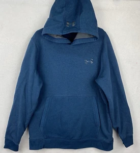 Under Armour Threadborne Sudadera con Capucha Hombres XL Azul Pullover Sudadera Ajustada Coldgear - Imagen 1 de 10