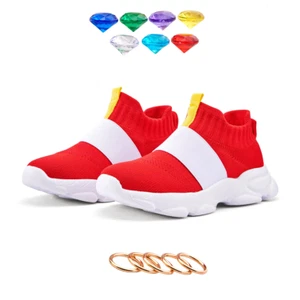 Sonic Shoes For Boys kids Girls Sneakers Fan Cosplay Gift Shoes For Christmas - Picture 1 of 10