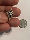 5/13/50 Kappa Alpha Theta 10K Gold Diamonds Pearl Pin