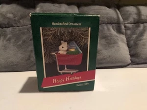1989 Hallmark Andenken Weihnachtsschmuck - Vintage "Hoppy Holidays" Shopping - Bild 1 von 2
