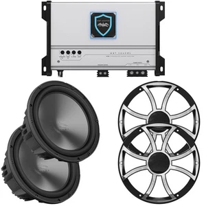 Wet Sounds HTM-1 - HTM Series Full-Range Class-D 1200 Watt at 1-Ohm Mono Ampl... - Picture 1 of 10