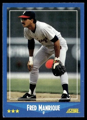 1988 Score Fred Manrique Rookie Chicago White Sox #139 - Image 1 of 2