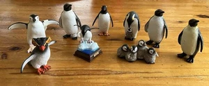 Penguin Collection, mostly Schleich. 9 penguins. Schleich Wild Life Toy Figures. - Picture 1 of 3