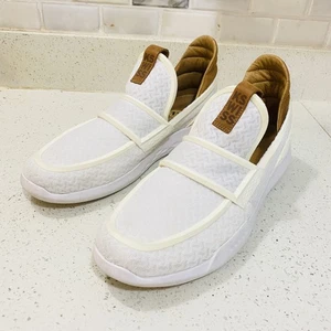 Kswiss Sneakers 05539-103 Low White & Brown Pull Up Shoes Mens Size 12 Nice - Picture 1 of 17
