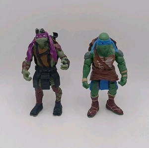 2 action figure PLAYMATES Teenage Mutant Ninja Turtles TMNT film alto 5" 2014  - Foto 1 di 17