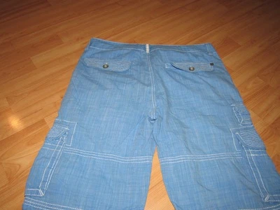 Pantalones Cortos BKE BUCKLE Negros Para Hombre 35 (Etiquetado 33) Azul Ajuste Estándar Algodón 11" Insea Foto 1 de 4