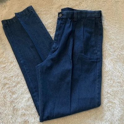 Pantalones de mezclilla plisados de trabajo a fin de semana Haggar, 36W* 34 L Foto 1 de 4