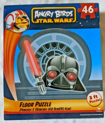 Rompecabezas de piso Cardinal Angry Birds Star Wars 46 piezas 24'X 36" NUEVO   Foto 1 de 4