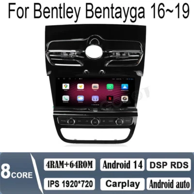 10.9"Android Navigation Car Gps Stereo Radio Wifi For Bentley Bentayga 2016-2019 - Image 1 of 4