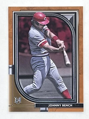 Johnny Bench 2021 Topps Museum Collection Copper #62 MLB HOF Reds Card - Image 1 of 2