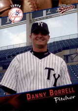 2001 Tampa Yankees Multi-Ad 7 Danny Borrell Sanford North Carolina Baseball Card