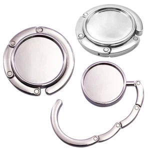 1Pc Portable Folding Alloy Purse Handbag Bag Hanger Hook Holder Table H np.t2-v - Picture 1 of 9