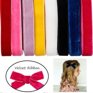 Earring Material Handmade Gift Wrapping  Bows Hair supplies Velvet Ribbon