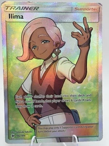 Ilima 146/149 Ultra Rare Holo Full Art Trainer Pokemon Sun & Moon Base Used - Picture 1 of 1