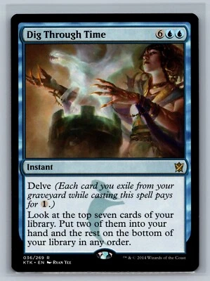 Magic The Gathering Khans of Tarkir Dig Through Time #036/269 MTG TCG CCG - Image 1 of 2