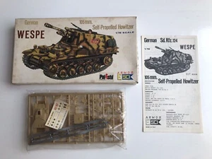 German Self-Propelled Howitzer Wespe - SD. KFZ. 124 - ESCI 8004 - scala 1/72 - Foto 1 di 3