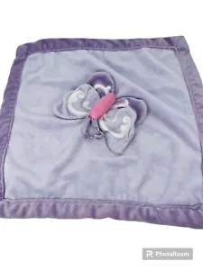 Tiddliewinks Butterfly Lovey Baby Girl Security Blanket Plush Purple 13” Nature - Picture 1 of 5