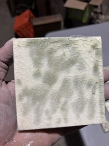 ~ LOT OF 12 + 1 MOTTLED ANTIQUE AE TILES 4.25 SQUARE ~ ARCHITECTURAL SALVAGE - Picture 1 of 9