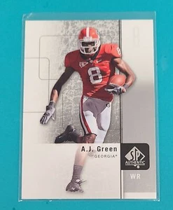 2011 SP Authentic RC #89 A.J. Green Georgia Bulldogs FOOTBALL Card O9 - Picture 1 of 2