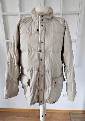 C&A Rodeo Herren Daunenjacke Steppjacke Natur Daunen Taschen Kapuze Gr. 50 Sand - Bild 1 von 4