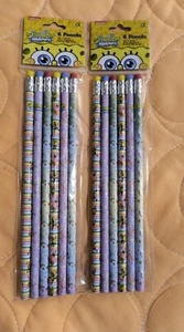 Nickelodeon SpongeBob 🧽 Schwammkopf zwei 6er-Pack #2 Bleistifte Neu Kostenloser Versand! - Bild 1 von 4
