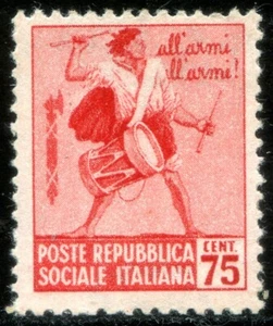 R.S.I. 1944 n. 499 - varietà filigrana corona capovolta ** (m1510) - Picture 1 of 3
