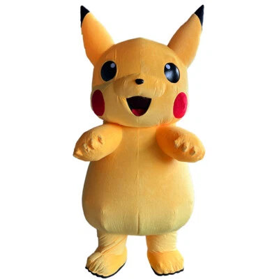 Disfraz Inflable Pikachu Peluche Mascota Halloween Juegos con disfraces Fiesta Traje con Batería Foto 1 de 4