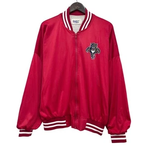 Vintage Florida Panthers NHL Chalk Line Herren XL durchgehender Reißverschluss rot Mesh Bomberjacke USA - Bild 1 von 7