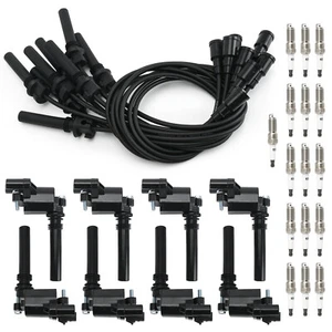 8 Ignition Coil Spark Plug Wire Kit for Dodge Ram 1500 2500 3500 5.7L V8 UF378 - Picture 1 of 13