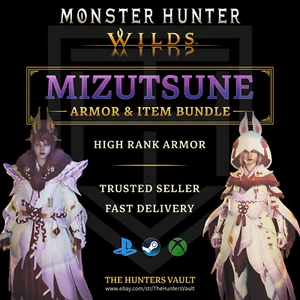 Monster Hunter Wilds • Mizutsune Armor Item Bundle • PS5 PC XBOX - Picture 1 of 12