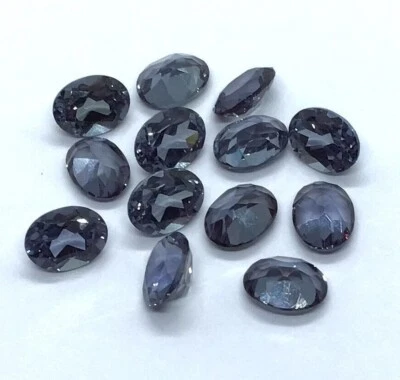 AAA Synthetic Alexandrite Nano Crystal Faceted Gemstone Oval Size 4x6 to 10x14mm - Image 1 of 4