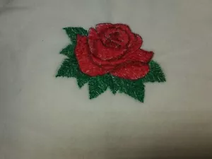 Personalized Embroidery Blanket with a Rose - Picture 1 of 1