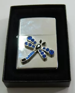 ZIPPO 21042 SATIN DRAGONFLY ACCENDINO LIMITED EDITION originale Z4 - Foto 1 di 5
