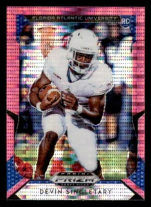 2019 Panini Prizm Draft Picks Prizms Pink Pulsar #124 Devin Singletary - Picture 1 of 2